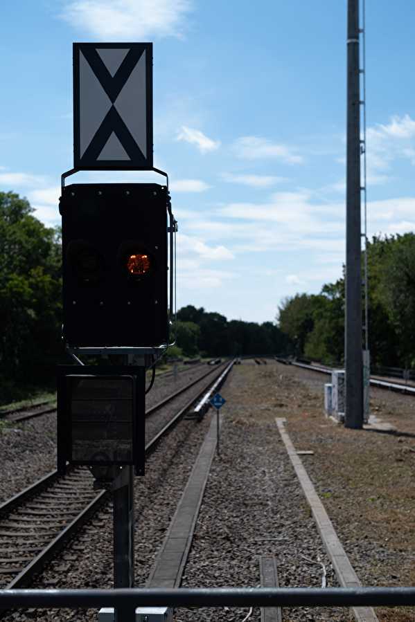 Rails at S-Bahn station